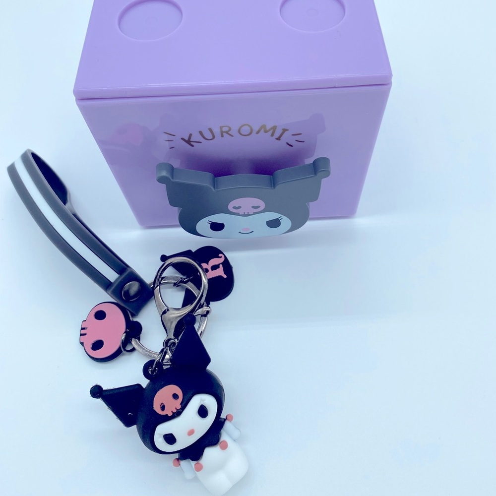 Sanrio Kuromi keychain and storage box set